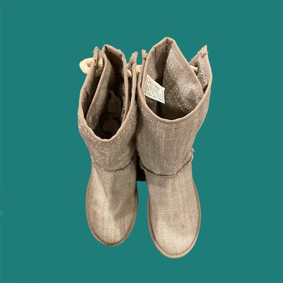 Ugg Harbour Gray Tweed Lace Up Boots Size 8 - Picture 6 of 10